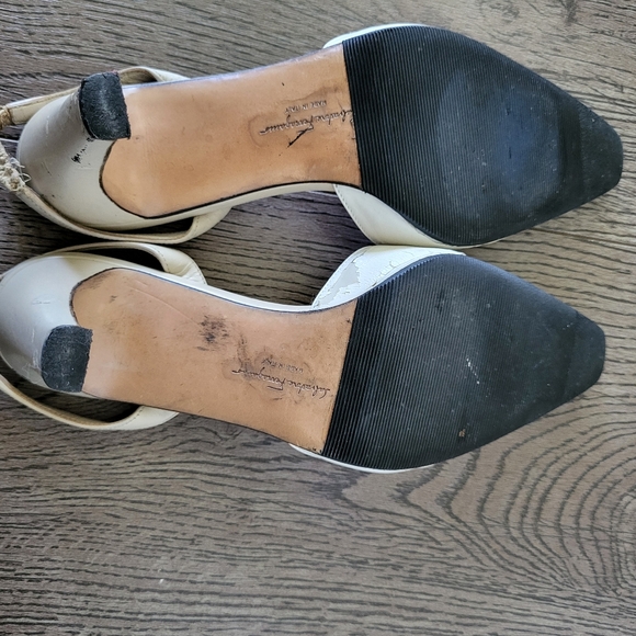 Salvatore Ferragamo mules kitten heels 5 5.5 vintage - Picture 7 of 11